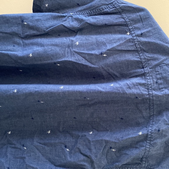 Button down blue holister palm tree shirt - Picture 4 of 4